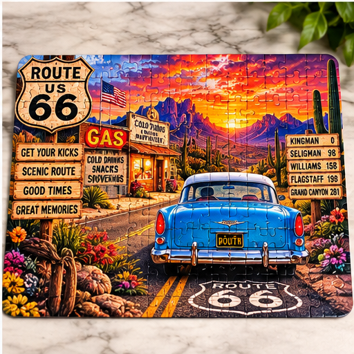 Custom Route 66 puzzle created by InkSpire
